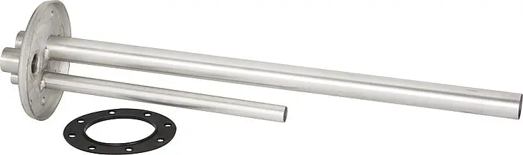 Flanschplatte Edelstahl 180mm mit Dichtung und Schrauben für Kombispeicher Must-Have