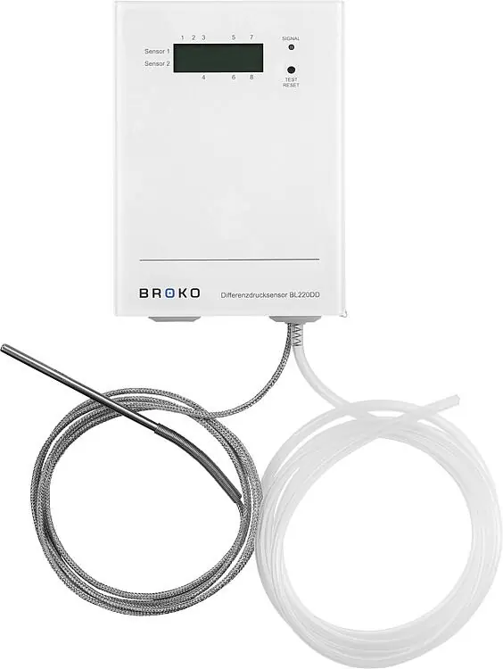 Top-Angebot Funk-Differenzdruck- und Temperatursensorsensor BL220DDu+BL220TEMP Aufputz