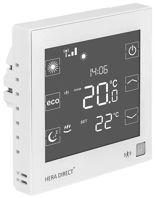 Top-Angebot Funk-Raumthermostat Hera Direkt+, 230V,weiß, passend für Hera+ Primus/Extensia P
