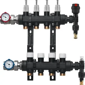 Preisknaller Fussbodenheizungsverteiler DN25 (1") Kunststoff, 10 Heizkreise