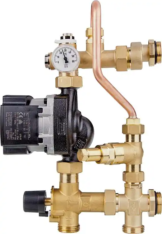 Fußbodenregeleinheit Easyflow Mix, 3-Wege-Mischer, Pumpe Grundfos UPM3S Auto 15-60 Nur Heute