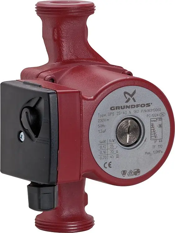 Bestpreis Grundfos Brauchwasserpumpe UPS 25/40 N 180 mm Nachfolgemodell für Ausführung "B"