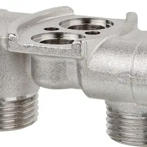 Hahnblock Light für Aluminium Heizkörper Seven u.Simun Super B4,Durchgangsform Preis Gesenkt