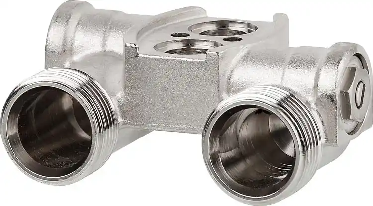 Neu Im Sortiment Hahnblock Light für Aluminium Heizkörper Seven u.Simun Super B4,Eckform