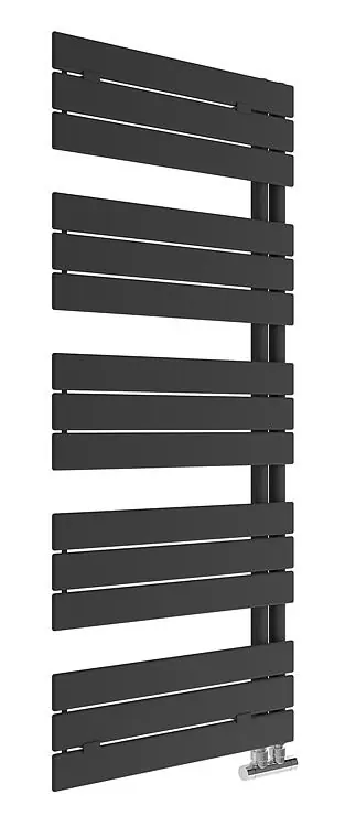 Wochenendangebot Handtuchheizkörper Alba 1430 x 600 mm, Farbe Schwarz Matt