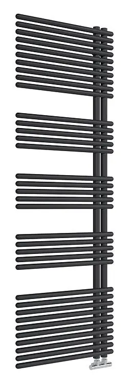 Preis Gesenkt Handtuchheizkörper Garda 1708 x 600 mm, Farbe schwarz Matt