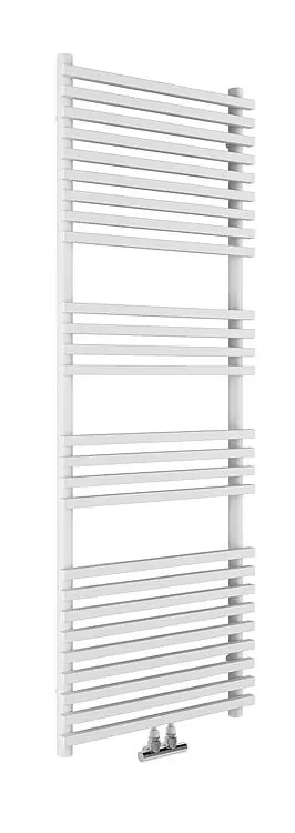 Handtuchheizkörper Trapani 1400 x 600 mm mit Mittelanschluss, Farbe Mineral Weiß VOV09 Knallerangebot