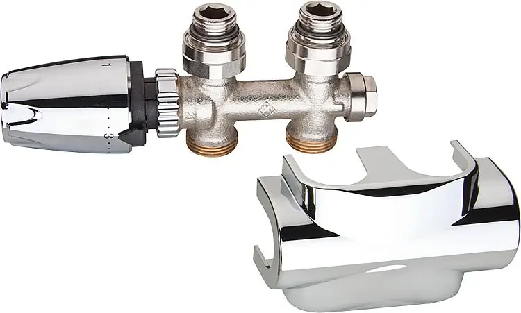 Meistverkauft Heimeier Multilux Ventilset Durchgang,inkl. DesignLine Verkleidung+Thermostatkopf