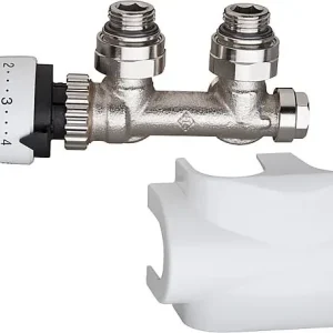 Heimeier Multilux Ventilset Eck inkl. DesignLine Verkleidung + Thermostatkopf Typ DX chrom Letzte Chance