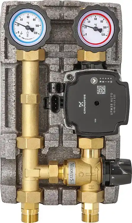 Heizkreisset Easyflow DN20 Konstantwert-Regelkreis thermisch 20-43° mit Pumpe Grundfos UPM3S AUTO 15-60 Direkt Vom Hersteller