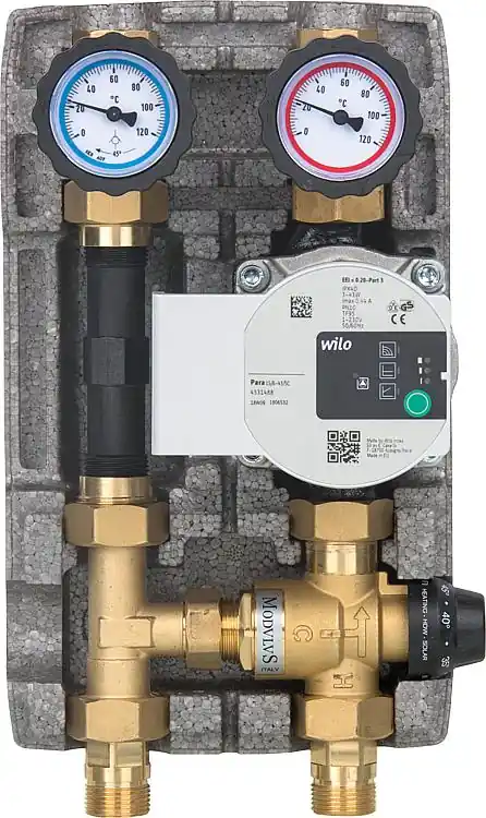 Heizkreisset Easyflow DN20(3/4"),Festwert 20-43 C, WMZ-Strecke,Wilo Para 15/6 SC Neue Kollektion