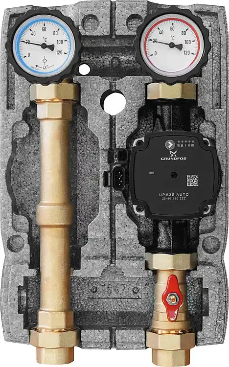 Heizkreisset Easyflow DN25 (1") ungemischt mit Pumpe Grundfos UPM3S Auto 25-60 Preiswert