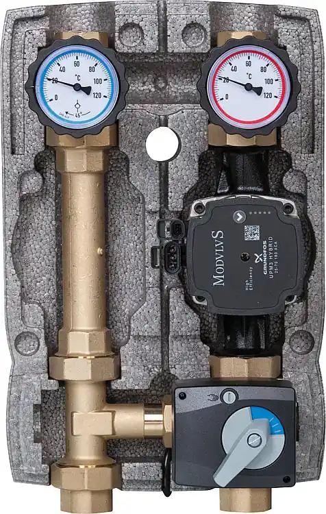 Jetzt Bestellen Heizkreisset Easyflow DN25 3-Wegemischer mit Stellmotor, Grundfos UPM3 Hybrid 25