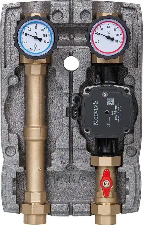 Versand Am Gleichen Tag Heizkreisset Easyflow DN25 ungemischt, Grundfos UPM 3 Hybrid 25-70