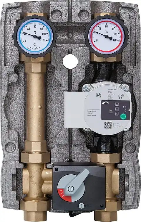 Heizkreisset Easyflow DN25(1") 4-Wege-Mischer, Stellmotor, Wilo Para 25/6 Angebot