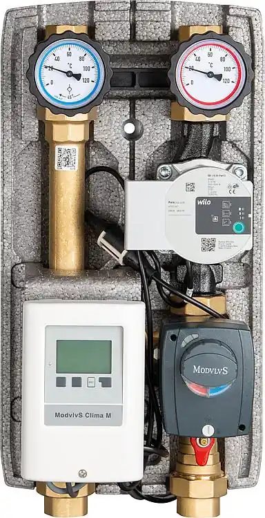Echt Heizkreisset Easyflow DN25(1") Clima3,Regelung,Stellmotor, Wilo Para 25/6