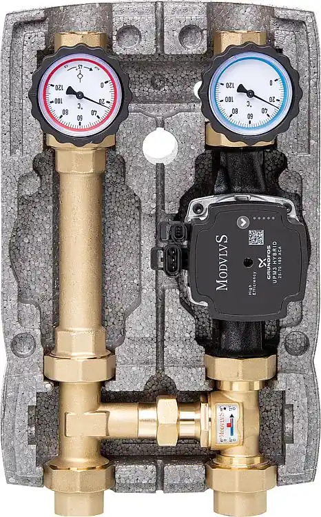 Heizkreisset Easyflow DN25(1") Festbrennstoff-Ladeset 60 C, Grundfos UPM3/25-70 Preisreduziert