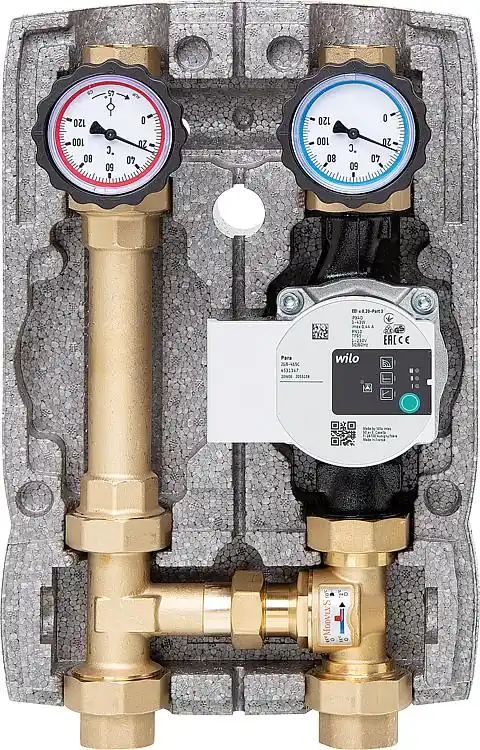 Heizkreisset Easyflow DN25(1") Festbrennstoff-Ladeset 60 C, Wilo Para 25/6SC Highlight