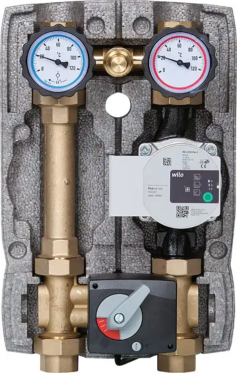 Top-Seller Heizkreisset Easyflow DN25(1") Überströmventil,4-Wege-Mischer, Stellmotor,Wilo P