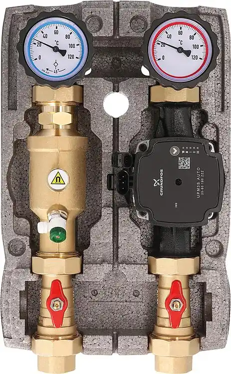 Neue Ware Heizkreisset Easyflow DN25(1") ungemischt mit Magnetitabschneider, Pumpe Grundfos UPM3S AUTO 25-60