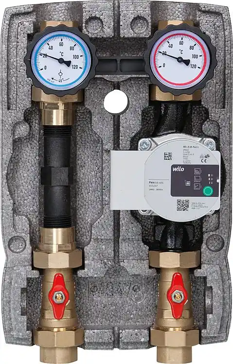 Heizkreisset Easyflow DN25(1") ungemischt,WMZ-Strecke, Wilo Para 25/6 Nur Heute
