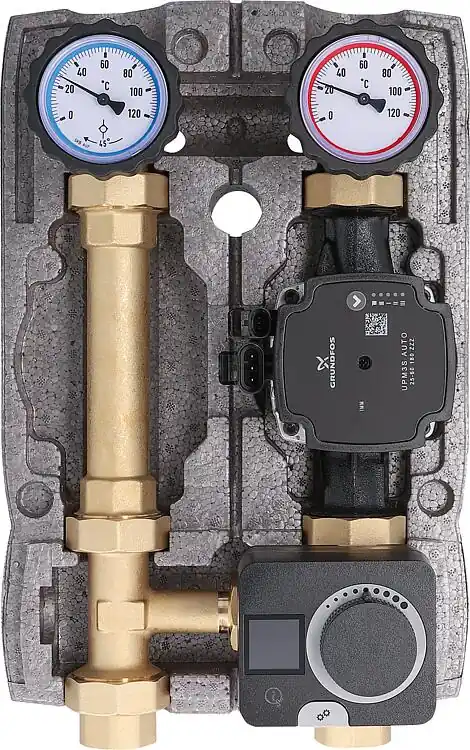 Heizkreisset Easyflow DN25(1")Konstantwert-Regelkreis elektronisch mit Mischermotor ACC30, Pumpe Grundfos UPM3S AUTO 25-60 Günstig