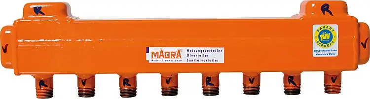 Wochenendangebot Heizkreisverteiler 60/60 für 10 Heizgruppen ohne Ventile
