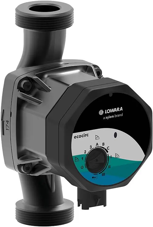 Kracherpreis Heizungs-Umwälzpumpe Lowara ecocirc L 25-8, DN25(1"), PN10, 230V, Baulänge 180mm