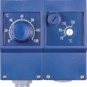 Heißes Angebot Heizungsdoppelthermostat JUMO heatTHERMAT Typ 603070/0170 G 1/2‘‘‘‘ Messing vern