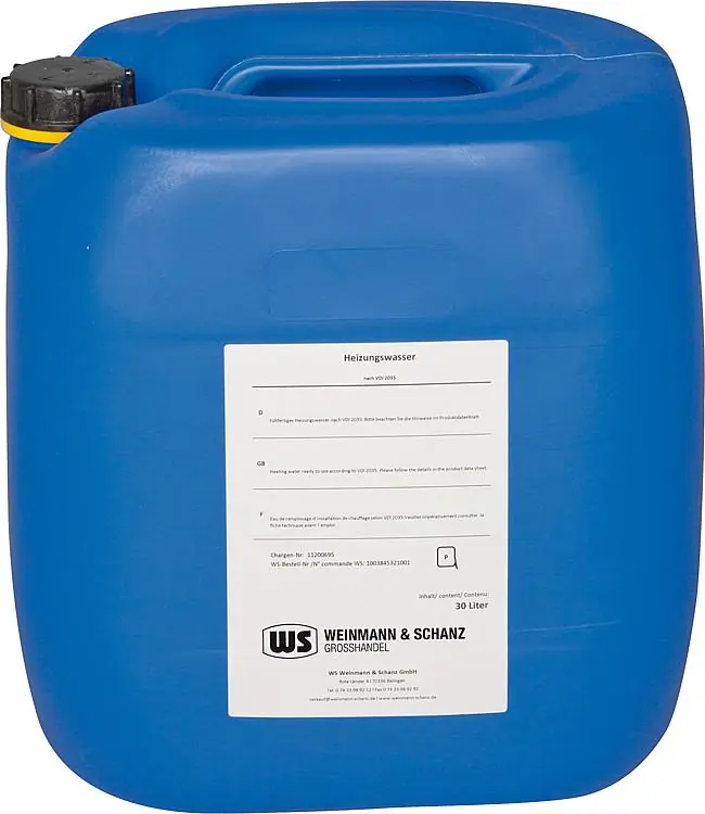 Heizungswasser VDI 2035 30Kg Neu Im Sortiment