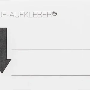 Hinweisplakette Rücklauf, 100 x 50 mm, 25 Stück Heißes Angebot
