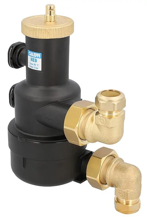Nur Für Kurze Zeit Hocheffizienz-Entlüfter Caleffi HED, 22 mm Klemmverschraubung