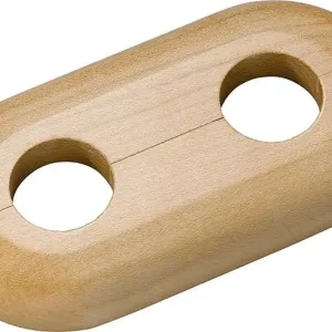 Holz-Doppelrosette Typ Schwarzwald Ahorn - 15 mm Mega-Angebot