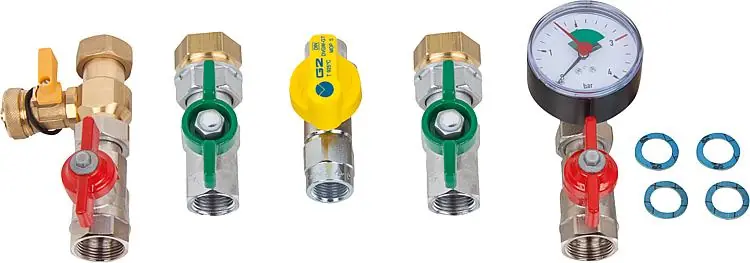 Hydraulik-Anschlussset,passend für Itaca KC, KB und FORMENTERA Ausführung Durchgang Bestpreis