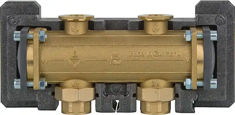 Hydraulische Weiche DN32 (11/4") bis 2600 l/h, gebrückt mit Isolierung Saisonangebot