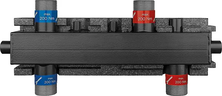 Nur Heute Hydraulische Weiche Evenes W3 P DN 32(11/4") AG, 3m³/h, 70kW, inkl. Halterung und Isolierung