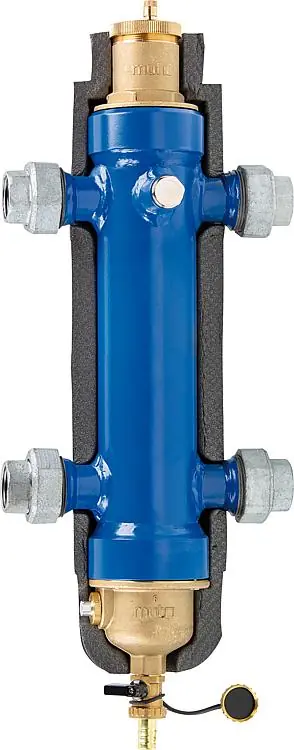 Hydraulische Weiche mit Schlamm- und Magnetitabscheider DN25(1") Garantierte Lieferung