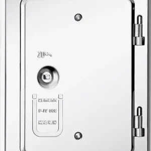 Sichere Zahlung Kamintür aus Edelstahl Vierkantverschluss ,Type K 20/4 E V2A, 14/20 cm (einzelnV