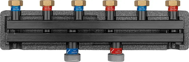 Knallerangebot Kesselverteiler Evenes VT 2/3 ÜWM DN 20(3/4"), 2m³/h, 50kW, inkl. Halterung und Isolierung