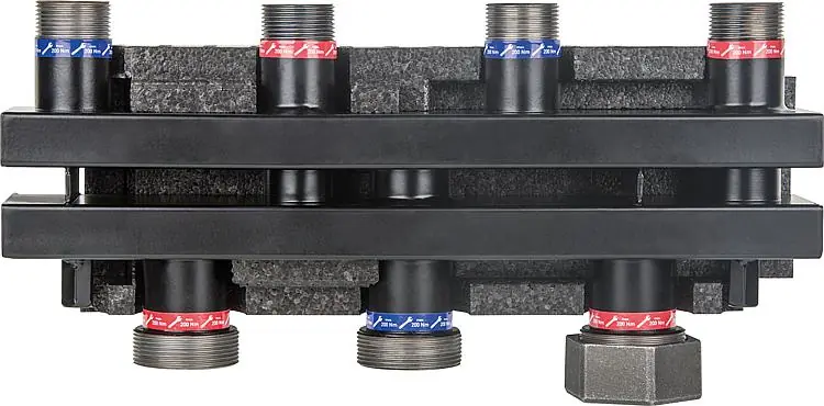 Online Kaufen Kesselverteiler EVENES VT7/2 AG DN32(11/4")AG,7m /h, 170KW inkl. Halterung + Iso