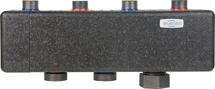 Kesselverteiler EVENES VT7/4 AG DN32(11/4")AG,7m /h, 170KW inkl. Halterung + Iso Expressversand