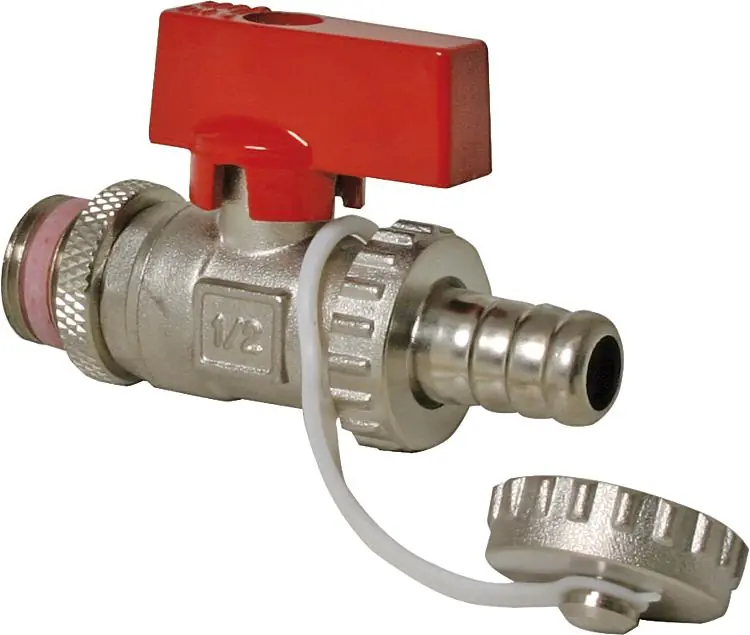 KFE-Kugelhahn mit Hebel DN15 (1/2") vernickelt Schwermodell Versand Am Gleichen Tag