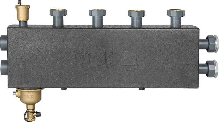 Kombiverteiler DN 25, 3+1 HK mit Magnetschlammabscheider und Entlüfter Saisonangebot