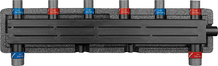Kombiverteiler Evenes VTW 2/3 AG DN20 (3/4"), 2m³/h, 50 kW, inkl. Halterung und Isolierung Begrenztes Angebot