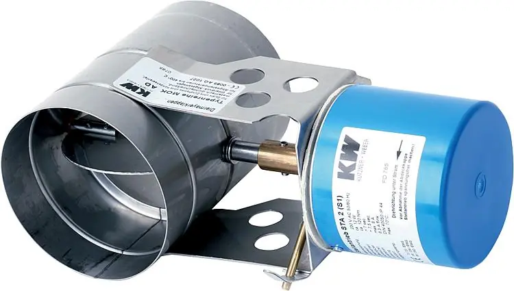 Jetzt Kaufen KW-Abgasklappen MOK 110 AD Baulänge 155-150 mm zylindrisches Gehäuse