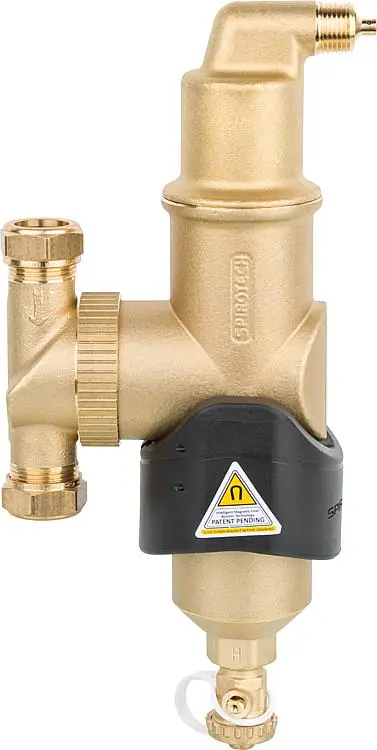 Luft-und Schlammabscheider Spirocombi MB3 mit Magnet, 22mm Klemmanschluss, unive Echt