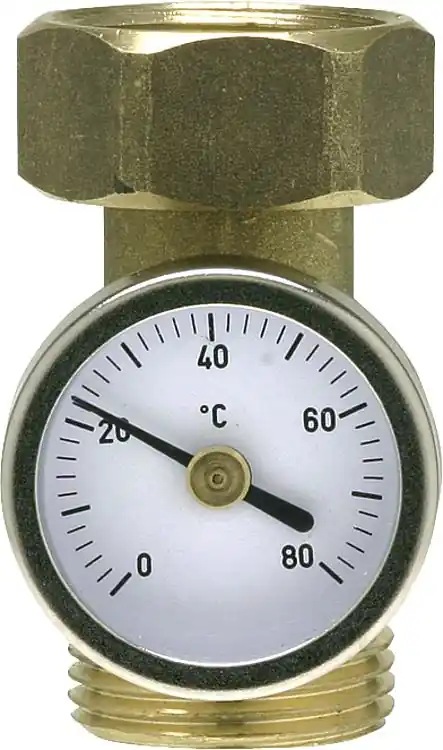 MAGRA Thermometer mit Zwischenstück 1/2" Skalenring 0-80 Direkt Vom Hersteller