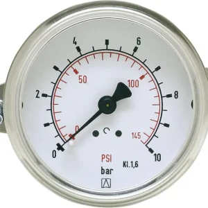Manom.Stahlbl.Dreik.-1/0bar40mm G1/8 Markenware
