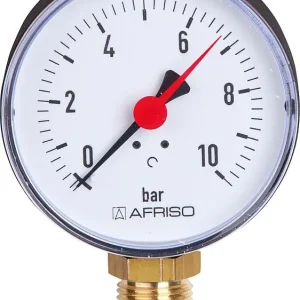Manometer RF 80 1/2" 0-10 bar, Anschluss radial Schnäppchen