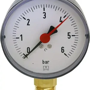 Manometer RF 80 1/2" 0-6bar, Anschluss radial Knallerangebot